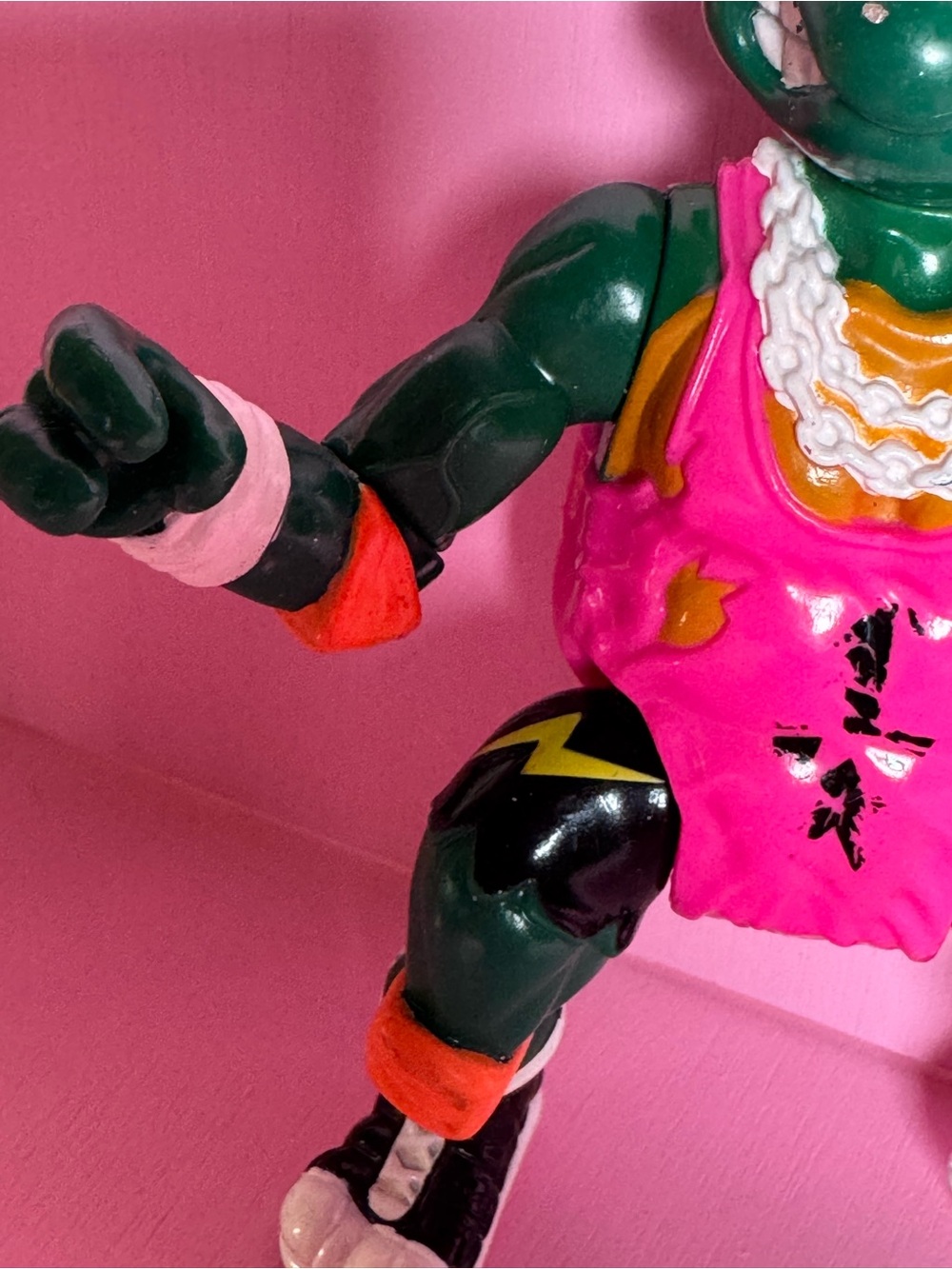 1991 Playmates Toys "Shell Slammin' Mike" action figure TMNT Ninja Turtle - Picture 8 of 11